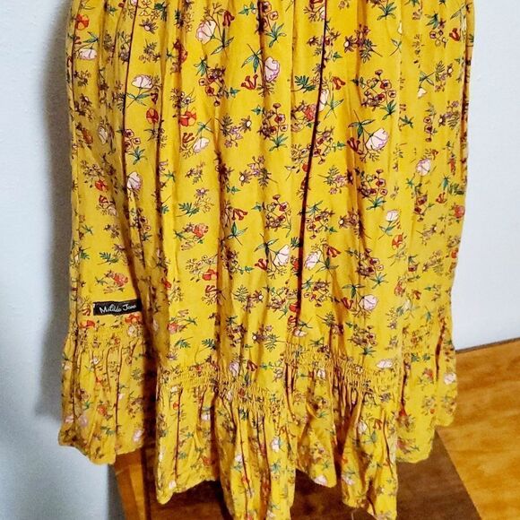 Matilda Jane Fantasy Spring Fantasy Floral Yellow Dress Size Small - Picture 11 of 13